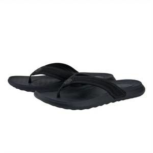 NEW HEY DUDE men's myers flip classic flip flop in black/black